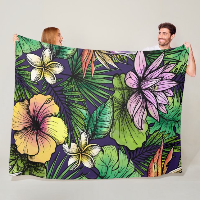 Dschungel Fleecedecke (Beispiel)