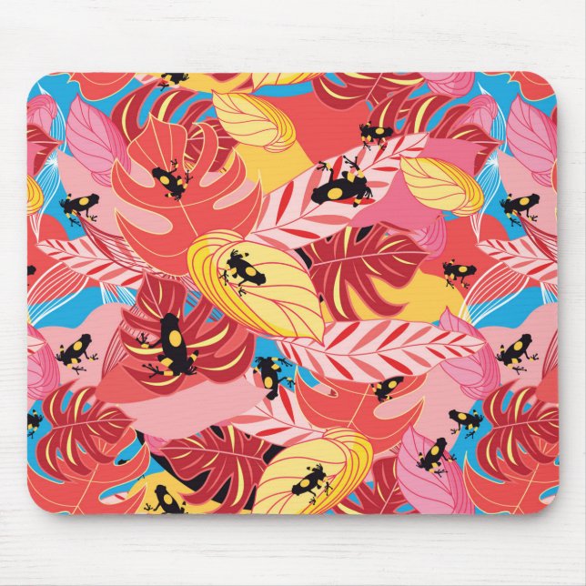 Dschungel-Frösche Mousepad (Vorne)