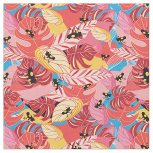 Dschungel-Frösche Stoff