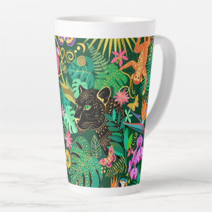 Dschungel Golden Fantasy Surreal Exotisch Milchtasse