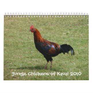 Dschungel-Hühner von Kalender Kauais 2010