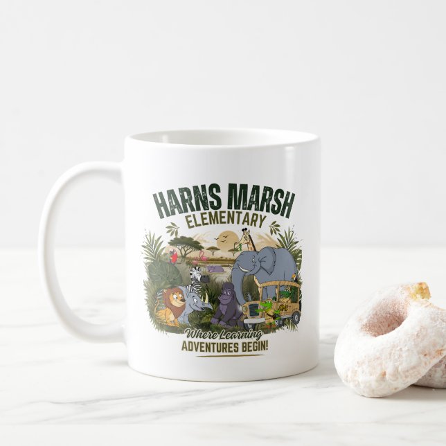 Dschungel-Kaffeetasse Kaffeetasse (Mit Donut)
