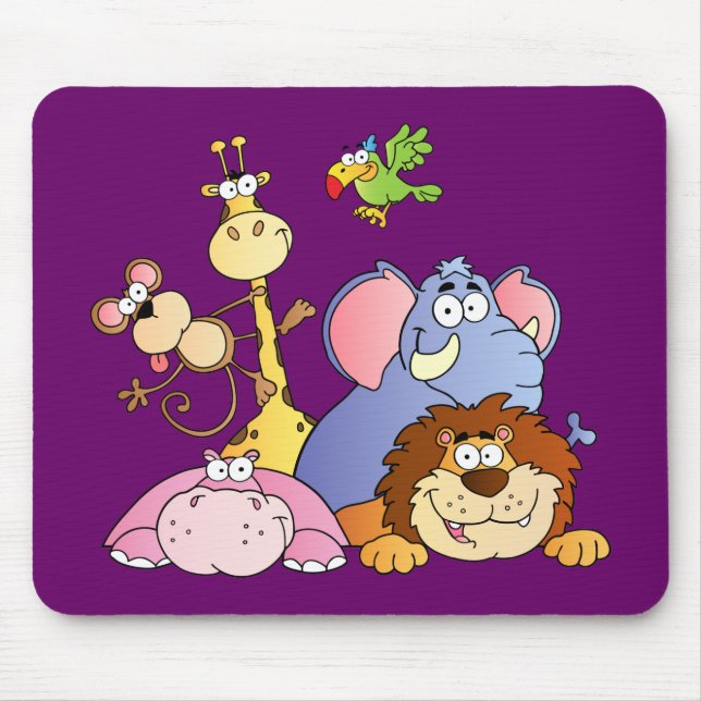 Dschungel-Kumpel Mousepad (Vorne)