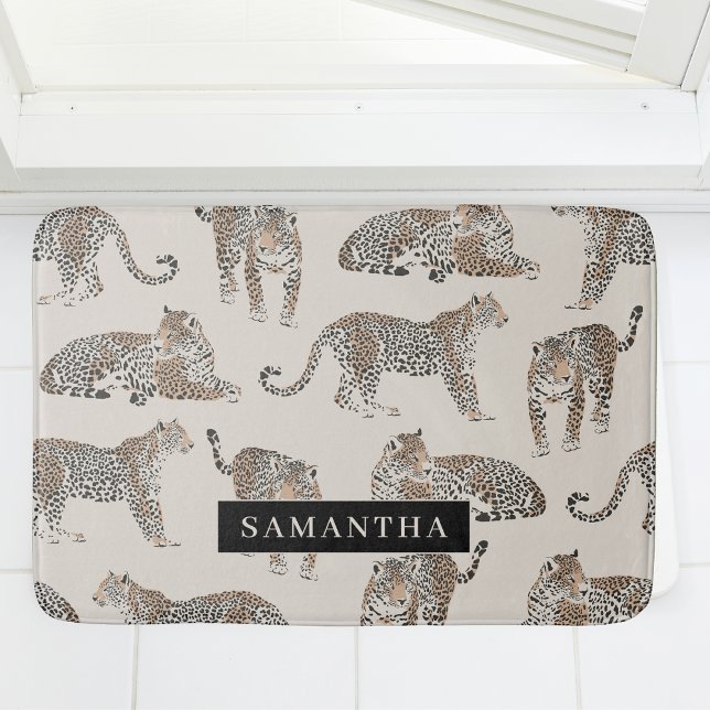 Dschungel-Leopard Wildtier-Muster   Badematte (Von Creator hochgeladen)