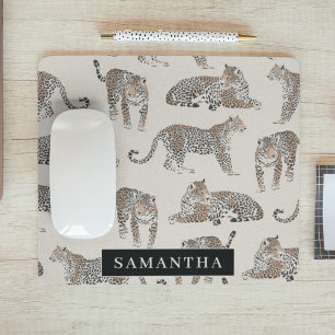 Dschungel-Leopard Wildtier-Muster Mousepad