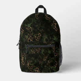 Dschungel-Leoparden-Tarnmuster Bedruckter Rucksack