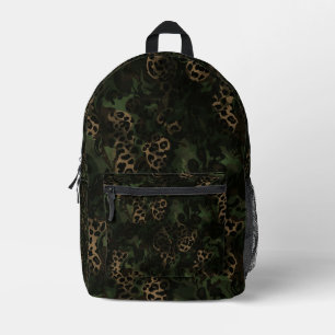 Dschungel-Leoparden-Tarnmuster Bedruckter Rucksack