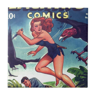 Dschungel-Mädchen und Eigentumswohnung Fliese