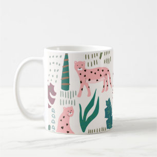 Dschungel nahtloses Muster Kaffeetasse