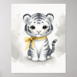 Dschungel-Nursery-Wandbild mit Tigern Poster