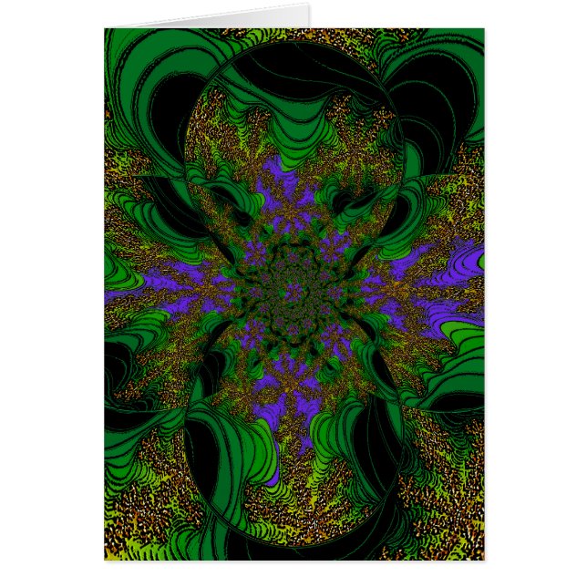 "Dschungel-Orchideen" ~ abstrakter Kunst-Druck (Vorne)
