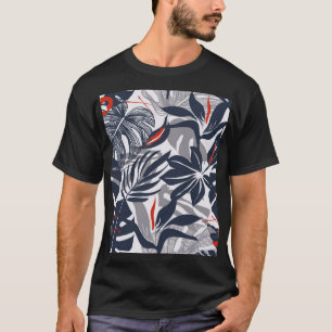 Dschungel-Pflanze: blühend Bio nahtlos T-Shirt