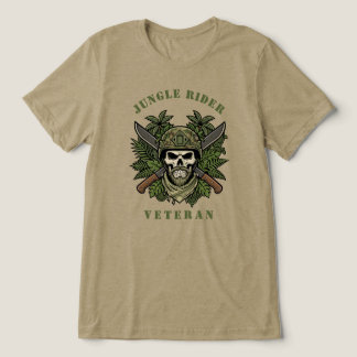 Dschungel-Reiter-Spezialeinheiten Veteran Totenkop Tri-Blend Shirt