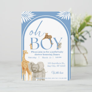 Dschungel-Safari-Baby-Shower-Einladung Einladung