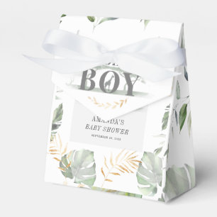 Dschungel-Safari-Junge-Giraffe-Botanical-Baby-Part Geschenkschachtel