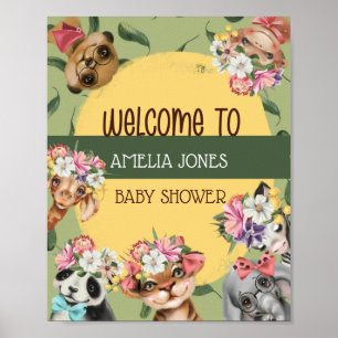 Dschungel-Safari-Tier-Baby-Party  Poster