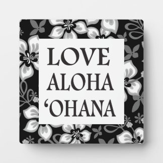Dschungel-Surf in Schwarz- Ohana Fotoplatte