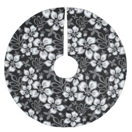 Dschungel-Surf in Schwarz Polyester Weihnachtsbaumdecke
