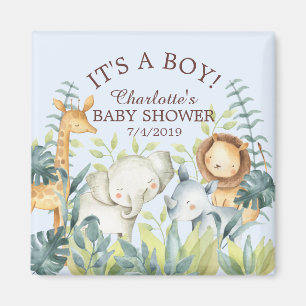 Dschungel-Tier-Babyparty-Bevorzugungs-Magnet Magnet