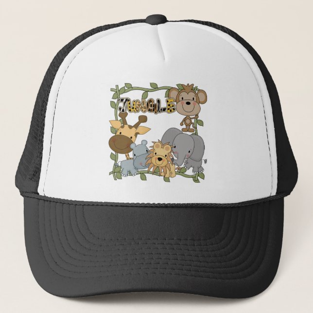 Dschungel-Tier-T-Shirts und Geschenke Truckerkappe (Vorderseite)
