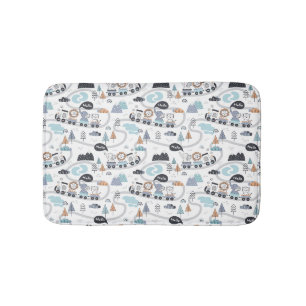 Dschungel-Tier-Zug Baby Kleinkind Junge Kinder Bad Badematte