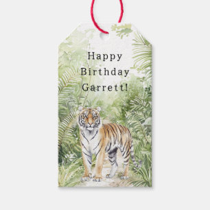 Dschungel Tiger Geburtstag Geschenkanhänger