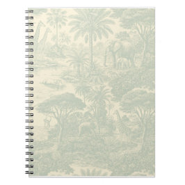 Dschungel-Toile-Muster tropisches Szenen-Design Notizblock