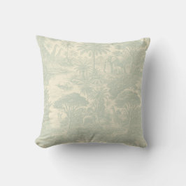 Dschungel-Toile-Muster tropisches Szenendesign Kissen