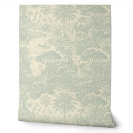 Dschungel-Toile-Muster tropisches Szenendesign Tapete