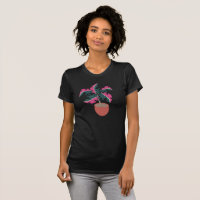 Dschungel und tropische Monstera Rosa Blätter