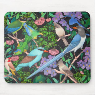 Dschungel-Vögel von Asien Mousepad