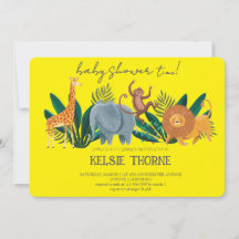 Dschungel-Wildlife-Baby-Party