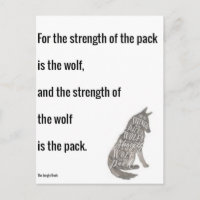 Dschungelbuch Stärke des Wolf Quote Print