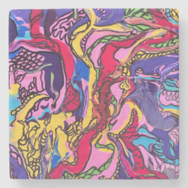 "Dschungelfieber"-Design-Untersetzer Steinuntersetzer