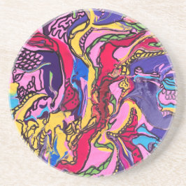 "Dschungelfieber" gedruckte Sandstein-Untersetzer Getränkeuntersetzer