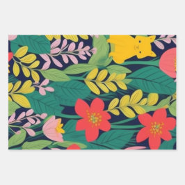 Dschungelflorale Blätter