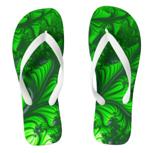 DschungelFraktal Flip Flops