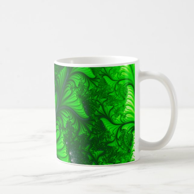 DschungelFraktal Kaffeetasse (Rechts)