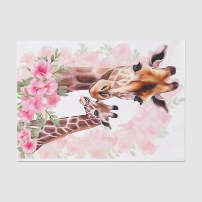 Dschungelgiraffenliebhaber Seidenpapier (Vorderseite)
