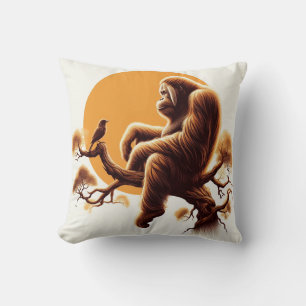 Dschungelharmonie: Orangutan Inspiriert Kissen