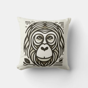 Dschungelharmonie: Orangutan Inspiriert Kissen