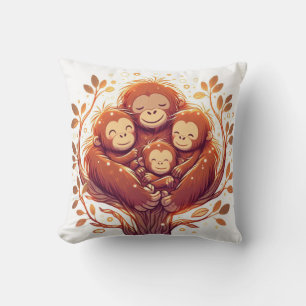 Dschungelharmonie: Orangutan Inspiriert Kissen