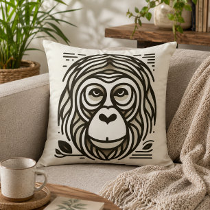 Dschungelharmonie: Orangutan Inspiriert Kissen