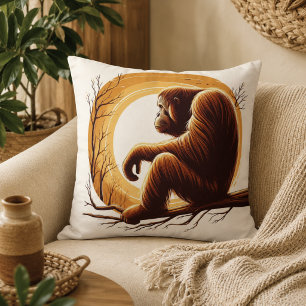 Dschungelharmonie: Orangutan Inspiriert Kissen