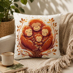 Dschungelharmonie: Orangutan Inspiriert Kissen