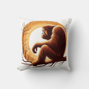 Dschungelharmonie: Orangutan Inspiriert Kissen