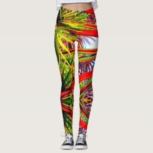 Dschungelmuster mit Foliage Textur Leggings