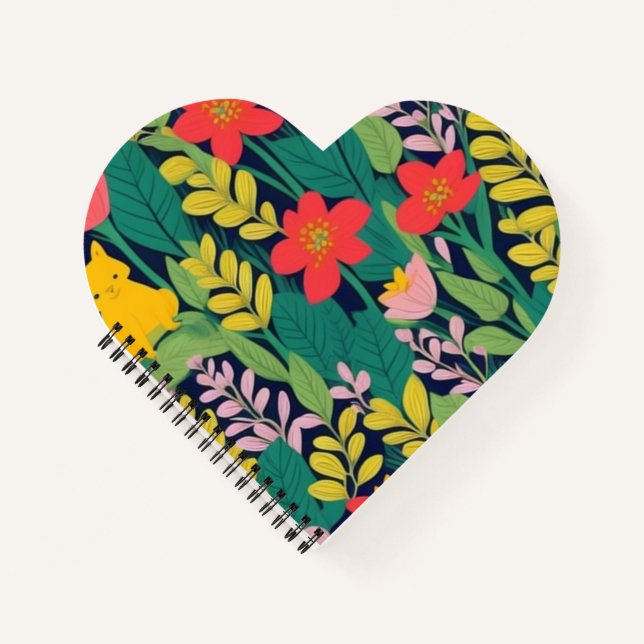 Dschungelmuster Notizbuch (Vorderseite)