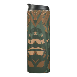 Dschungelmuster-Tarnung - Naturtextur Thermosbecher