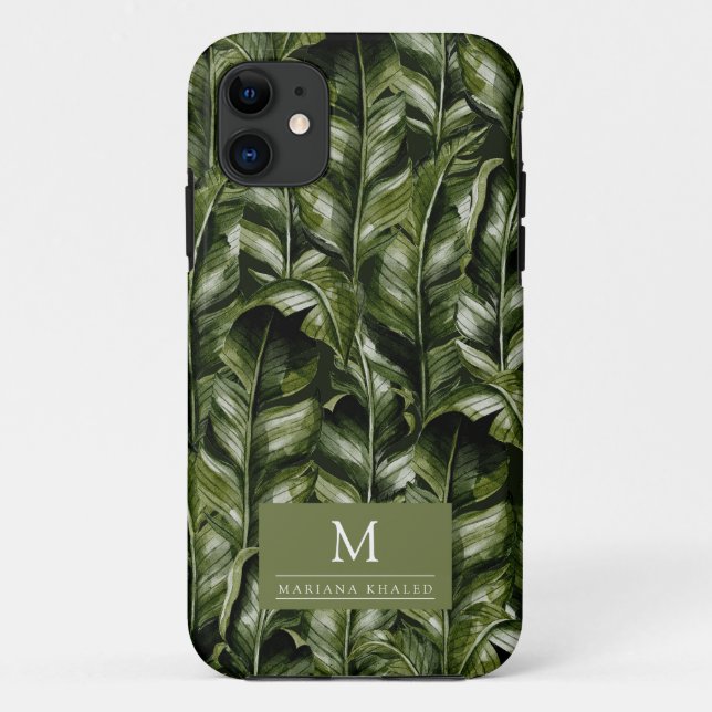 Dschungelpalme Blätter Regenwald Blume grün Case-Mate iPhone Hülle (Rückseite)